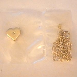 Sterling silver heart necklace